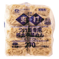 シマダヤ 業務用 真打つけ麺専用極太中華麺全粒粉入270ミニダフ 260785 1ケース (270g×5個)×4PC（直送品）