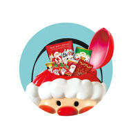 クリアサンタバケツ 1セット（1個×1） クリスマス お菓子　プチギフト 個包装