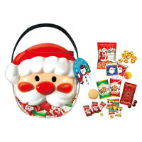 クリアサンタバケツ 1セット（1個×3） クリスマス お菓子　プチギフト 個包装