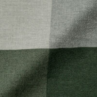 無印良品 綿フランネルまくらカバー ４３×６３ｃｍ用 グリーンチェック  良品計画