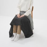 無印良品 収納ポケット付き３ＷＡＹブランケット ８０×１３０ｃｍ 黒  良品計画
