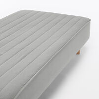 無印良品 両面使い　ベロア　敷パッド　ボックスシーツ型 Ｓ １００×２００ｃｍ×１８‐２８ｃｍ用　グレー  良品計画