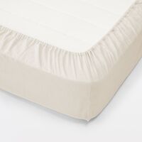 無印良品 綿フランネルボックスシーツ ＳＤ １２０×２００×１８‐２８ｃｍ用 ベージュ  良品計画