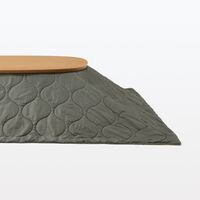 無印良品 こたつふとんにもなる　キルティングマルチケット 大 １８０×２３７ｃｍ グリーン  良品計画