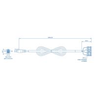 テルトニカ・ネットワークス POWER CABLE WITH 4ーWAYS SCREW TERMINAL PR2FK20M 1個（直送品）