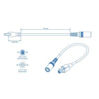 テルトニカ・ネットワークス 4ーPIN BARREL SOCKET ADAPTOR PR2PD01B 1個（直送品）