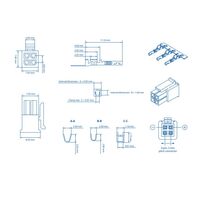 テルトニカ・ネットワークス 4PIN PLUG WITH CONTACT TERMINALS PR4MK04K 1個（直送品）