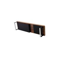SOFC ライズ デスクシェルフ W86.5 天板ブラウン/脚ブラック 483927 1個（直送品）