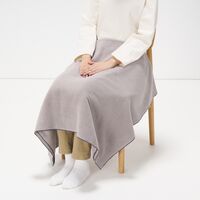 無印良品 ループ付きパイル織ハーフケット １４０×１００ｃｍ グレー  良品計画