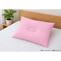 枕 まくら ピロー 寝具 快眠 安眠 睡眠 首サポート 寝室 リラックス ベッド 2枚 年間使えるウォッシャブル枕 ピンク 35×50cm（直送品）