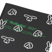 【2027年版手帳】デルフォニックス ロルバーンノートダイアリー WARMGREYTAIL ブラックB6 170106105 1冊