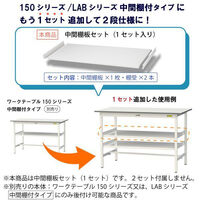 【車上渡し】山金工業 YamaTec 中間棚板セット 150・LABシリーズ用 UTM-975-W-SET シルキーホワイト 1枚（直送品）