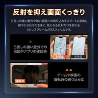 AQUOS wish6 ガラスフィルム「GLASS PREMIUM FILM」スタンダードサイズ 超透明 RichBlack  超硬度10H（直送品）