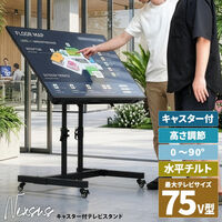 【軒先渡し】B.Bファニシング キャスター付き TVスタンド NEXUS ブラック 1点（直送品）