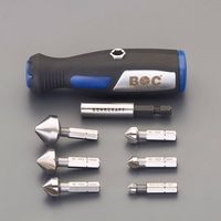 エスコ 6.3ー20.5mm/1/4”Hex 6本組カウンターシンク(HSS) EA827FC-1 1セット(1St)（直送品）