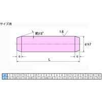 大喜多 平行ピン B種 S45C 8X65 SPB-C-080065 1セット(25本)（直送品）