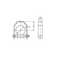エスコ 32A 熱伸縮配管用吊車(角型) EA440A-32 1セット(10個)（直送品）