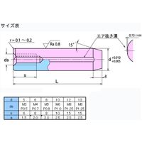 大喜多 内ネジ付きダウエルピン SUS440C 13X30 DPS-440-130030 1セット(10本)（直送品）