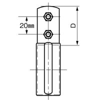 エスコ 89.0mm 遮音FDP立バンド EA440CT-50 1セット(10個)（直送品）