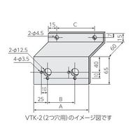 エスコ φ12.5mm [2穴]取付金具(ボタン・スイッチ用) EA940DR-27 1セット(10個)（直送品）