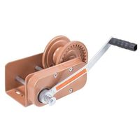 エスコ 1135kg ハンドウィンチ(自動ブレーキ付/高耐久型) EA989RD-53 1台（直送品）