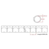 エスコ 8mmx5m スリットチューブ(黒) EA944BX-121 1セット(10本)（直送品）