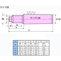 大喜多 外ネジ付きテーパピン SUS303 10X65 TPO-A1-100065 1セット(5本)（直送品）