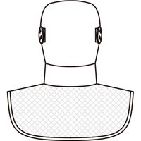 住商モンブラン 頭巾帽子 白 フリーサイズ 9-1541 1枚