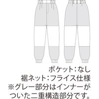 住商モンブラン パンツ 白 ノータック RL7701-2 M 1枚（直送品）