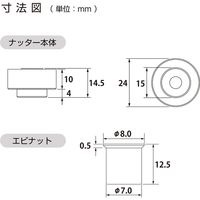 ロブテックス ちょっとナッター2(M5用) HNC25M 1個
