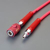 エスコ 8.5/12.5mmx10m エアーホース(カプラー付/PVC) EA125CF-110 1本（直送品）