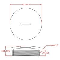 エスコ M40x1.5mm スクリュープラグ(10個) EA948HK-140B 1セット(100個:10個×10袋)（直送品）
