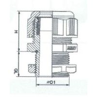 エスコ 18.0ー25.0mm/G 1” ケーブルグランド(防水型) EA948HT-11 1セット(10袋)（直送品）
