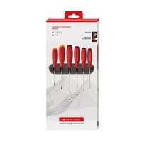 エスコ 6本組 [+ ー]ドライバー EA560PE-500A 1セット（直送品）