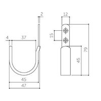 エスコ 47x79mm 丸フック(白) EA951DB-59 1セット(10個)（直送品）