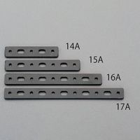 エスコ 106x16mm 一文字継手(スチール製/2本) EA951EA-15A 1セット(15袋)（直送品）