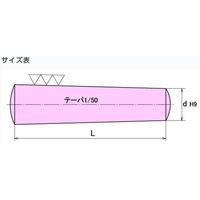 大喜多 テーパピン S45C-Q 16X75 TP-Q-160075 1セット(5本)（直送品）