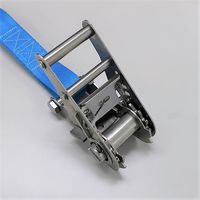 エスコ 453kg/38mmx6.0m ベルト荷締機(ステンレス製/青) EA982BB-114 1個（直送品）