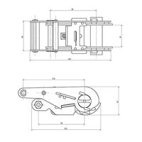 エスコ 35mmx 6.0m/1010kg ベルト荷締機(エンドレス) EA982SB-26 1個（直送品）