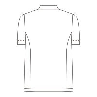 KAZEN メンズジャケット半袖 （医務衣） 医療白衣 ホワイト×ネイビー 5L 095-28（直送品）