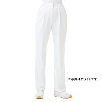 KAZEN レディススラックス 医療白衣 サックスブルー（水色） 3L 163-21（直送品）