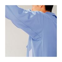 ミドリ安全 作業服 男女共用 長袖 ブルゾン 帯電防止 RC461 5L シルバーグレー×ブルー 3110178309 1点（直送品）