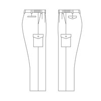ミドリ安全 作業服 男性用 カーゴスラックス 帯電防止 RC461C LL シルバーグレー×ブルー 3112161506 1点（直送品）