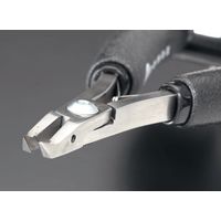 エスコ 120mm 精密用ニッパー(フラッシュ/ESD) EA535TZ-1 1丁(1本)（直送品）