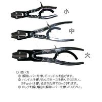 エスコ 3本組 ホースピンチオフプライヤー EA514AG 1組（直送品）