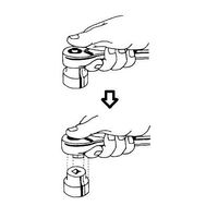 エスコ 1/2”DRx250mm ラチェットハンドル(ロッキング) EA618CA-2 1丁（直送品）