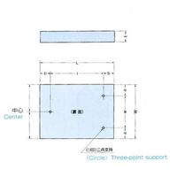エスコ 250x 75mm 精密グラナイト定盤(JIS 1級) EA719XA-3 1個（直送品）