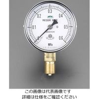 エスコ 60mm/ 0ー10MPa 圧力計(耐脈動圧形) EA729GK-100 1個（直送品）