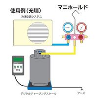 エスコ 冷媒充填はかり EA113XF-2 1台（直送品）