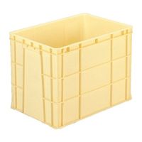 エスコ 656x456x470mm/112L コンテナ(クリーム) EA506AF-52 1個（直送品）